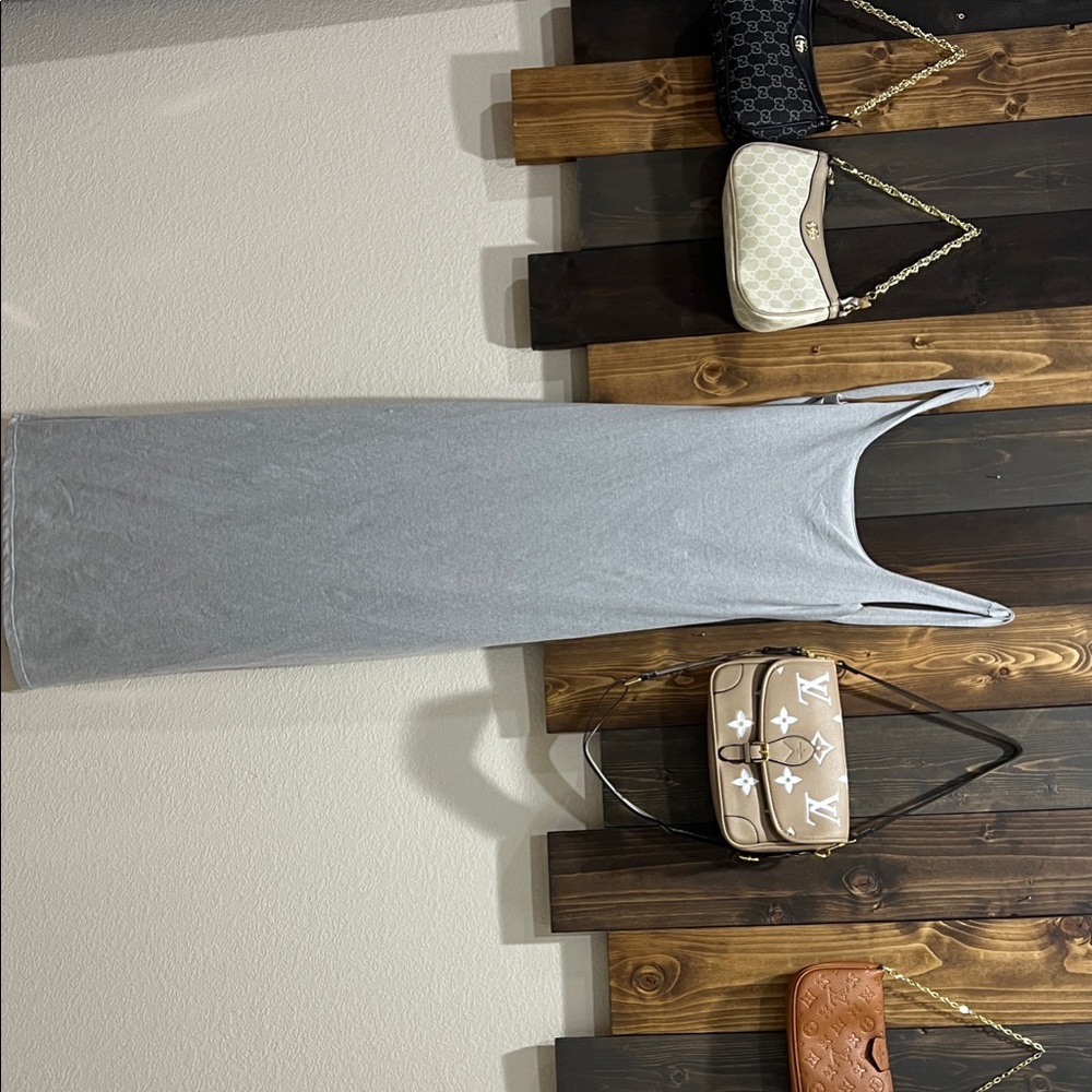 SHEIN Backless Gray Dress